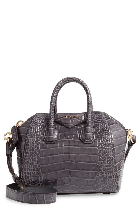 givenchy mini antigona bag croc.